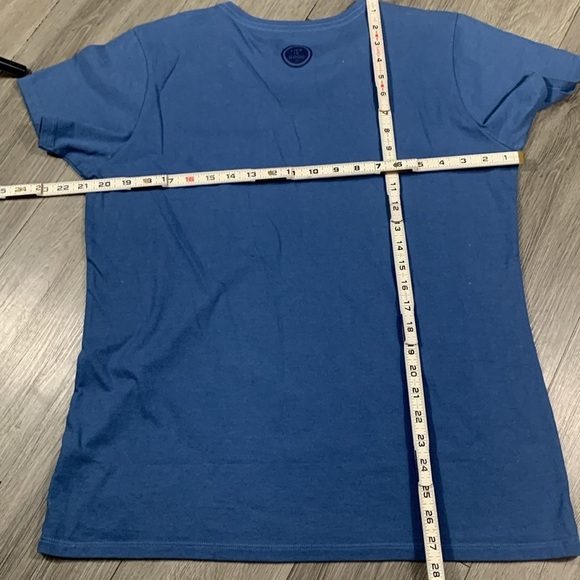 Life is Good Golden Retriever Blue Screen Print Crusher 100% Cotton Tee size L - Picture 10 of 11